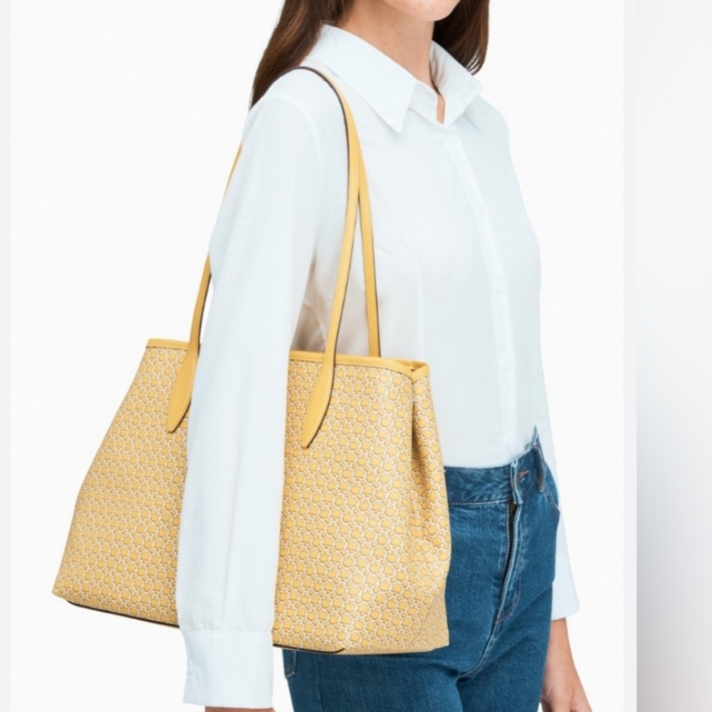 Kate Spade New York Yellow Link Tote - Picture 2 of 16